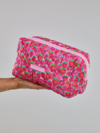 QUILTED POUCH - STRAWBERRY KISS