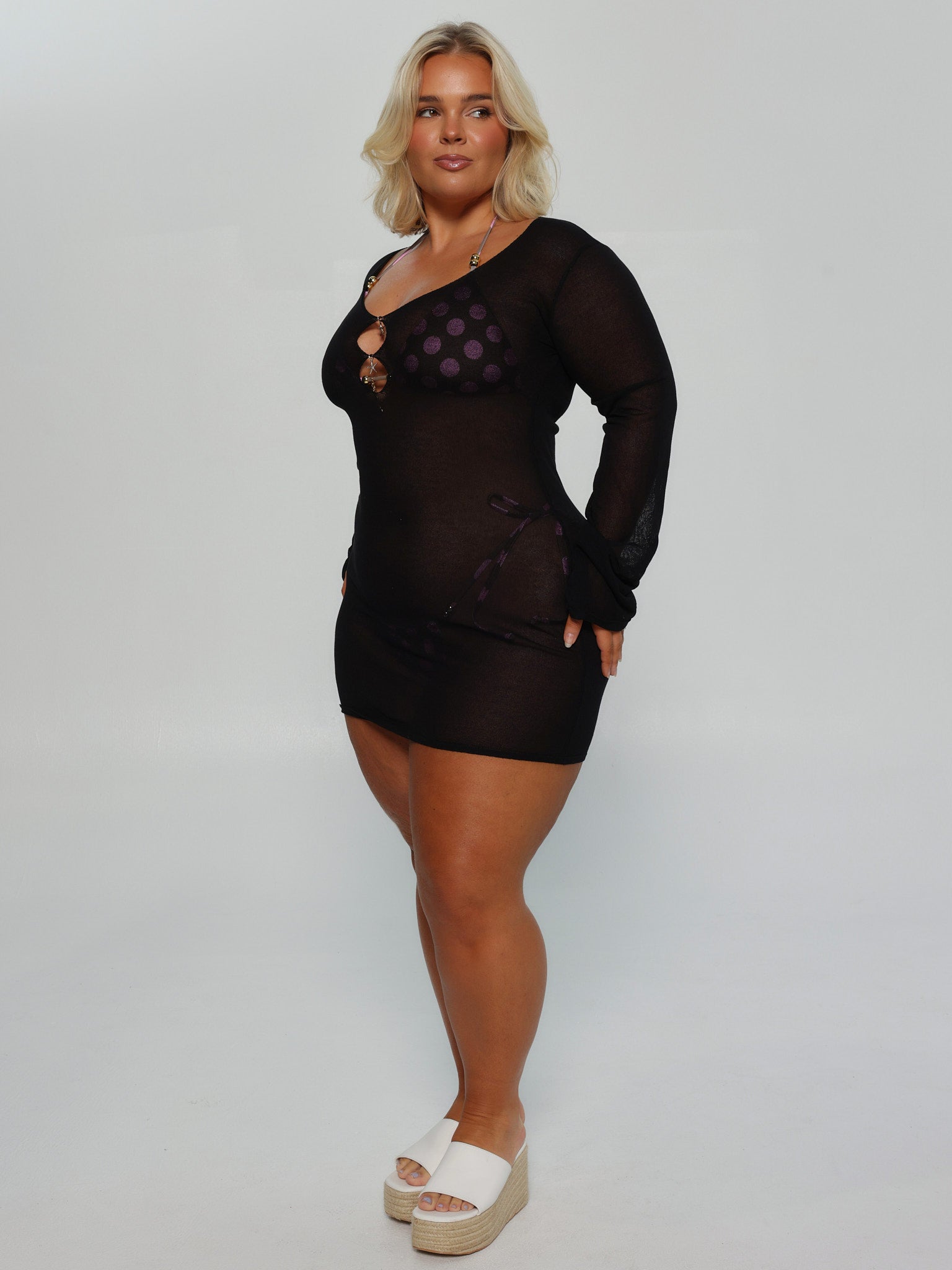 AMORA KNIT COVER-UP
